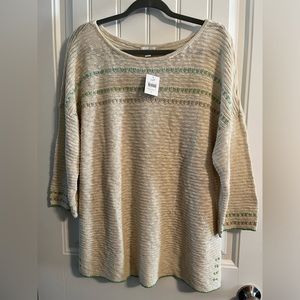 Jjill Barley Multi Sweater Size Large